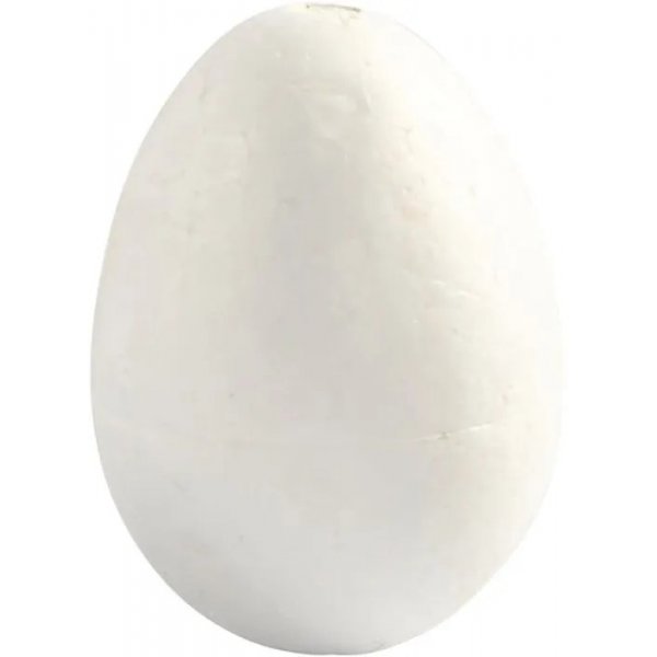 Frigolit-Eier - Wei - H6 cm - 5 Stk