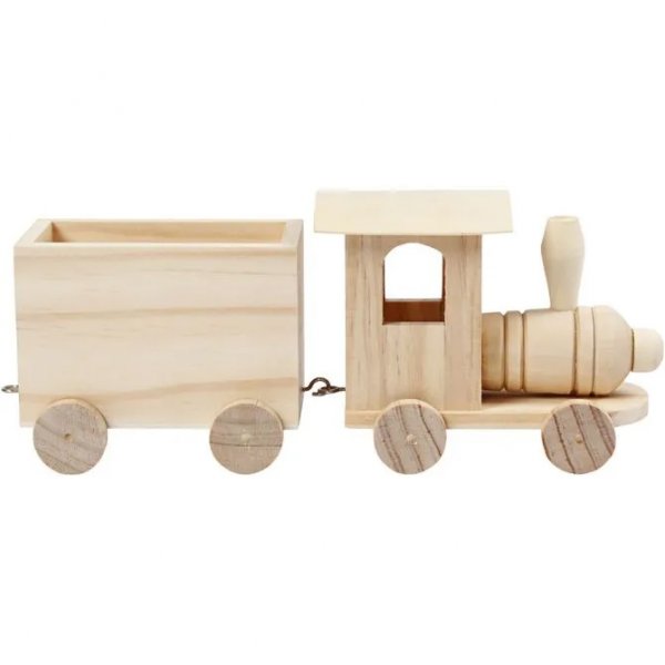 Zug mit Waggon - Holz Zug mit Waggon - Holz