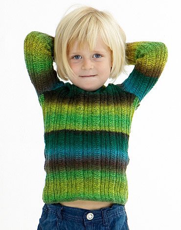 Strickanleitungen - Ripppullover fr Damen, Kinder und Herren