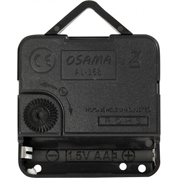 Uhrwerk - 10 mm - schwarz