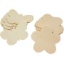 Holzfiguren Schmetterlinge & Blumen - 12 Stk