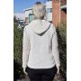 Strickanleitung - Gestrickter Kapuzenpullover aus Doppelgarn