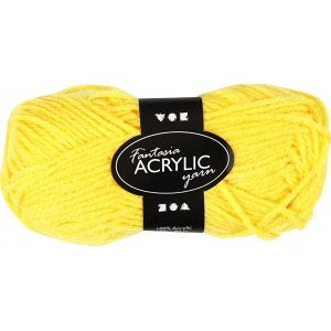Fantasia Acrylgarn - Gelb - 50 g Fantasia Acrylgarn - Gelb - 50 g
