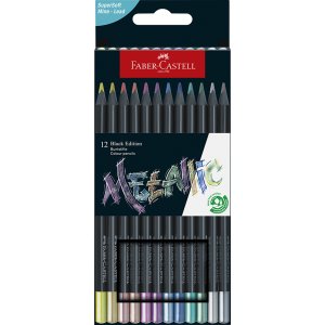 Farbstiftset - Faber-Castell - Redline Black Edition - Metallic Farbstiftset - Faber-Castell - Redline Black Edition - Metallic