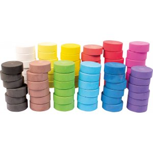 Farbpucks Ø 44 mm - 72 Stk Farbpucks Ø 44 mm - 72 Stk