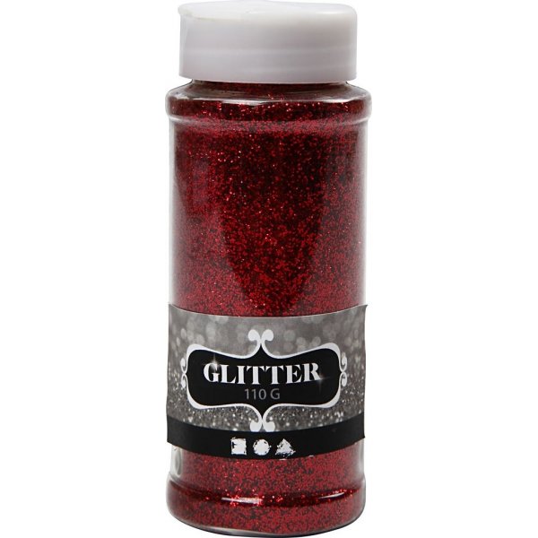 Glitzer - rot - 110 g