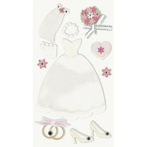 Aufklebermix - Hochzeitskleid Aufklebermix - Hochzeitskleid