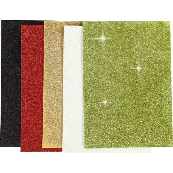 Dekogummi - gemischte Farben - A5 - 5 Stk