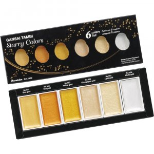 Aquarellfarbe Gansai Tambi - Goldfarben Aquarellfarbe Gansai Tambi - Goldfarben