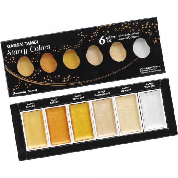 Aquarellfarbe Gansai Tambi - Goldfarben