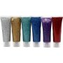 Eulenspiegel Glitzergel - gemischte Farben - 6 x 18 ml