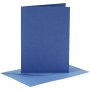Karten und Umschlge - blau 10,5 x 15 cm 6 Sets