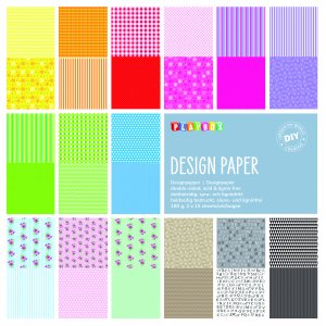 Gemustertes s�urefreies Papier in Bl�cken
