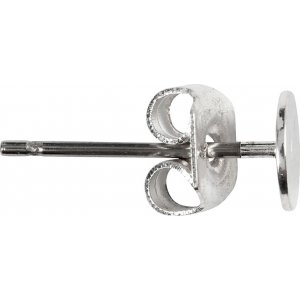 Ohrstecker mit Plättchen - versilbert - 10 Stk Ohrstecker mit Plättchen - versilbert - 10 Stk