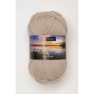 Wikingergarn Sportlappen 50g - Beige (507) SR Wikingergarn Sportlappen 50g - Beige (507) SR
