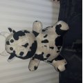 Kundenbild Kuhtierimitation Velboa Schwarz-wei� gefleckt - 150 cm