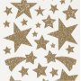 Glitzeraufkleber - Gold - Sterne - 2 Bgen