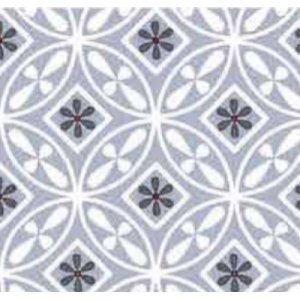 Wachstuch Eleganz Marokkanische Fliese grau/weiß Wachstuch Eleganz Marokkanische Fliese grau/weiß
