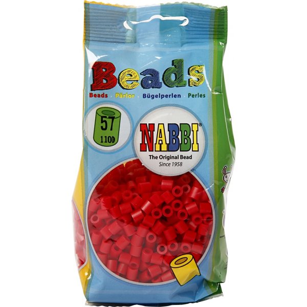 Rhrenperlen - rot (32231) - mittel - 1100 Stk