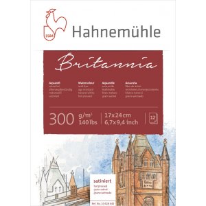 Aquarellblock Britannia 300g Heißgepresst Aquarellblock Britannia 300g Heißgepresst