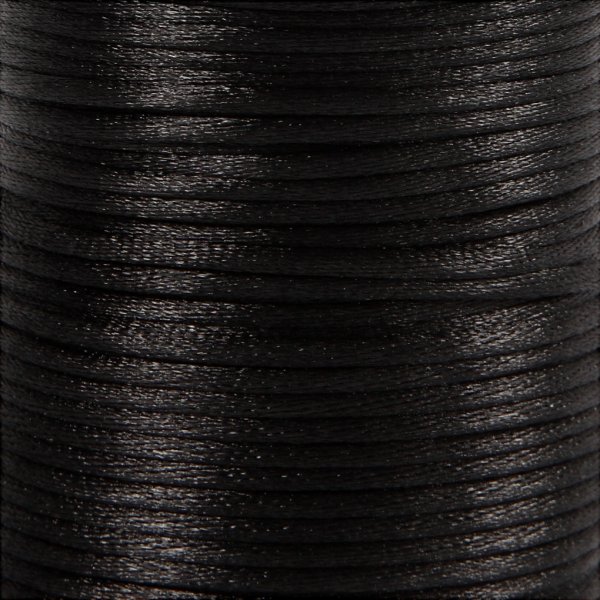 Satinschnur - Schwarz - 50 m