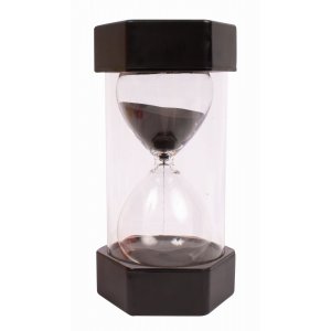 Große Sanduhr 30 Min. - Schwarz Große Sanduhr 30 Min. - Schwarz