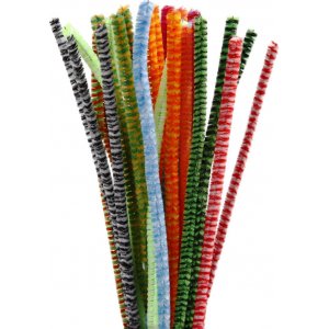 Pfeifenreiniger - 6 mm - gemischte Farben - gestreift - 30 Stk Pfeifenreiniger - 6 mm - gemischte Farben - gestreift - 30 Stk