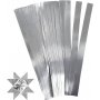 Sternstreifen - Silber - 4,5 cm - 100 Streifen
