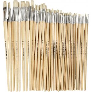 Natur Line Pinsel - Nr. 1+2+4+8+14+20 - Teller - 64 Stk Natur Line Pinsel - Nr. 1+2+4+8+14+20 - Teller - 64 Stk