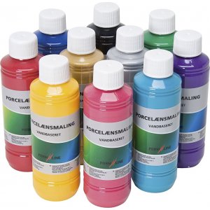 Porzellanfarbe - Mischfarben - 10 x 250 ml Porzellanfarbe - Mischfarben - 10 x 250 ml
