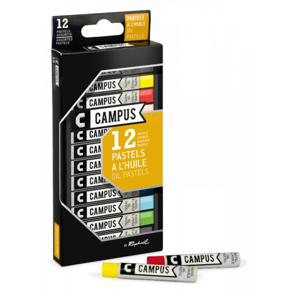 lpastell-Set Campus 12 verschiedene Buntstifte