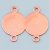 Anh�nger 21 x 27 mm - rund doppelt 4-Loch