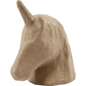 Einhornkopf aus Pappmaché Einhornkopf aus Pappmaché