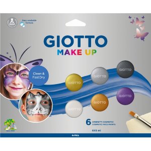 Gesichtsfarbe Giotto 6x5 ml - Metallic Gesichtsfarbe Giotto 6x5 ml - Metallic