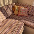 Kundenbild Markisenstoff und Dekostoff Toldo Stripes - Mischfarbe Silja 1 - 160 cm