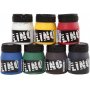 Linoleumfarbe - Mischfarben - 7 x 250 ml