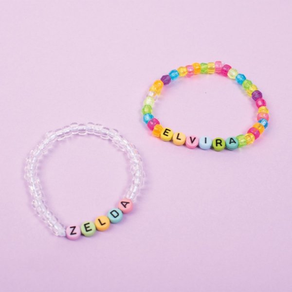 Buchstabenperlen Pastell 6,5 x - 6,5 mm - 750 Stk