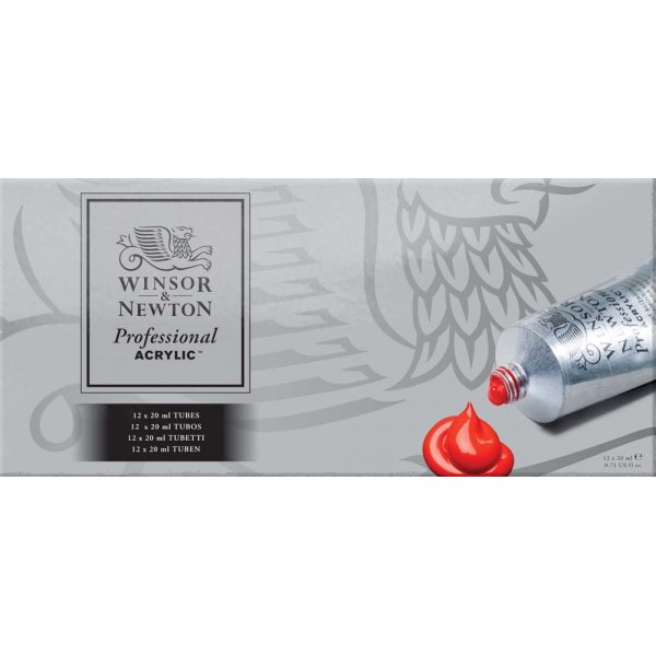 Acrylfarbe W&N Professional - Farbset 12x20 ml
