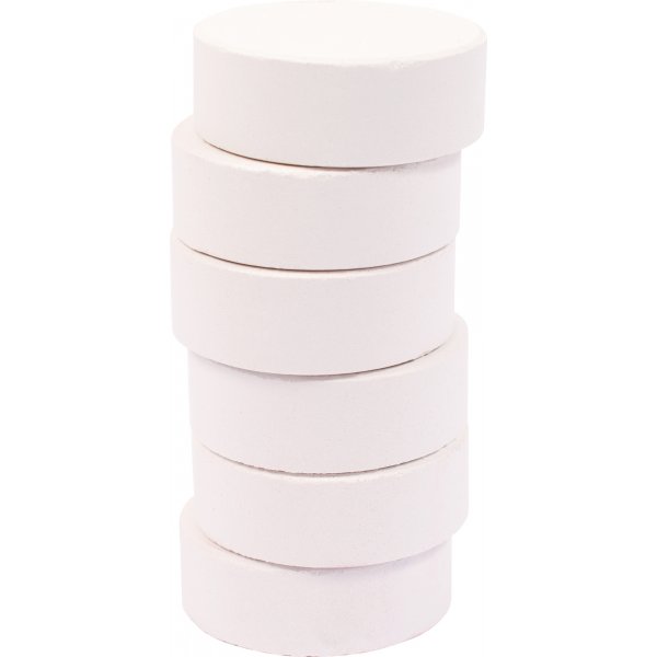 Farbpucks 44 mm - wei - 6 Stk