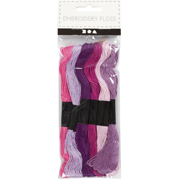 Harmoni Stickgarn - Lila - 6 Bndel