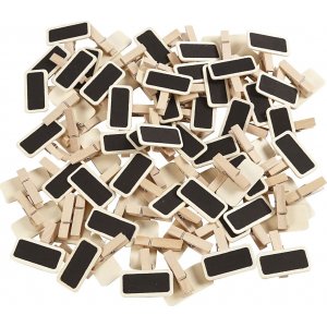 Brett mit Clip - 4 x 2 cm - 100 Stk Brett mit Clip - 4 x 2 cm - 100 Stk