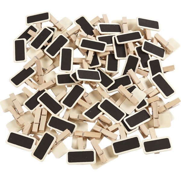 Brett mit Clip - 4 x 2 cm - 100 Stk