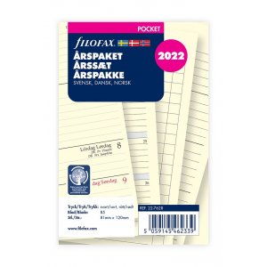 Nachfüllung für Systemkalendertasche 2022 - Wochenaufteilung (Jahrespaket) Nachfüllung für Systemkalendertasche 2022 - Wochenaufteilung (Jahrespaket)