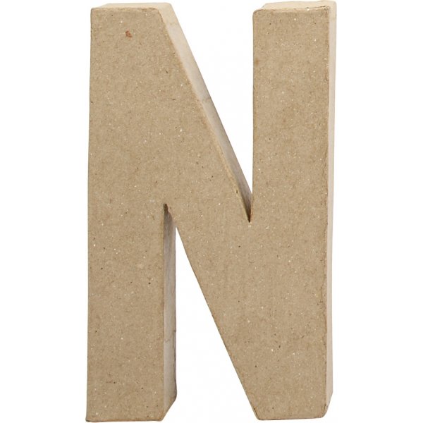Pappbuchstabe - N - 5 cm