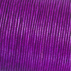Kordel aus gewachster Baumwolle - Aubergine Kordel aus gewachster Baumwolle - Aubergine