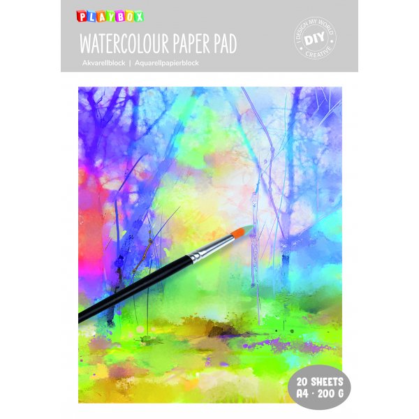 Aquarellblock A4 - 20 Blatt