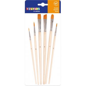 Pinselset rund und flach - 6-tlg Pinselset rund und flach - 6-tlg